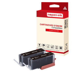 2 ENCRE pour CANON PGI530BK2 Noir