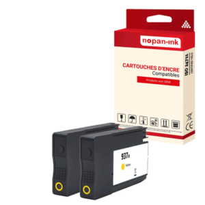 2 ENCRE pour HP 937eXL Jaune