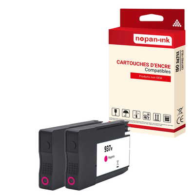 2 ENCRE pour HP 937eXL Magenta