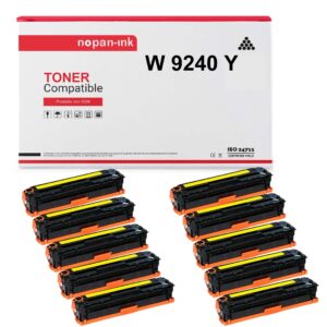 10 X TONERS W9243 JAUNE COMPATIBLE POUR HP