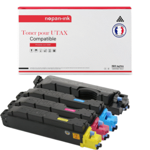 4 TONER pour UTAX PK-5012PK4 Multicolor 12000 - 10000 Pages avec Utax P-C3560DN,
