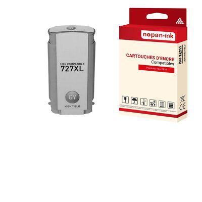 Cartouche pour HP 727 HP727 B3P24A F9J80A Compatible Grise x 1 NOPAN-INK DesignJ