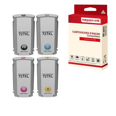 Cartouche pour HP 727 HP727 Compatible Multipack x 4 NOPAN-INK DesignJet T1500