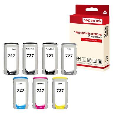 Cartouche pour HP 727 HP727 Compatible Multipack x 7 NOPAN-INK DesignJet T1500