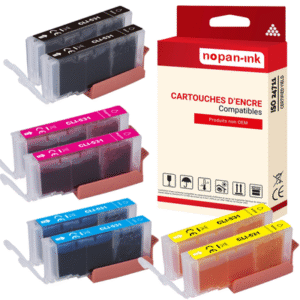 8 ENCRE pour CANON CLI531PK8 Multicolor 400 / 515 Pages avec Pixma TS 8750; Pixm