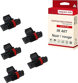 ENCRE compatible pour Aurora IR40T IR50 GR745 Noir + rouge PK5 IR40T IR50 GR745 Noir + rouge