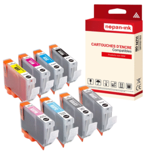 8 ENCRE pour CANON CLI65PK8 Multicolor avec Pixma Pro 200.