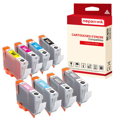 8 ENCRE pour CANON CLI65PK8 Multicolor avec Pixma Pro 200.