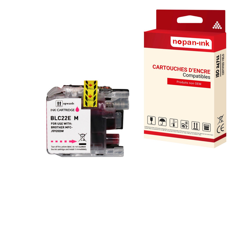 ENCRE compatible pour BROTHER LC22EM Magenta M 15,6ml