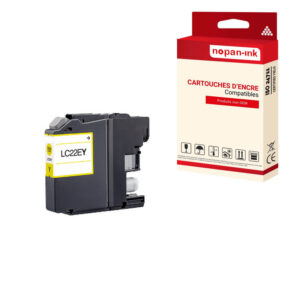 ENCRE compatible pour BROTHER LC22EY Jaune Y 15,6ml