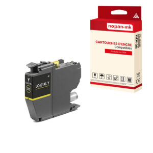 ENCRE compatible pour BROTHER LC421XL Jaune Y 500 Pages