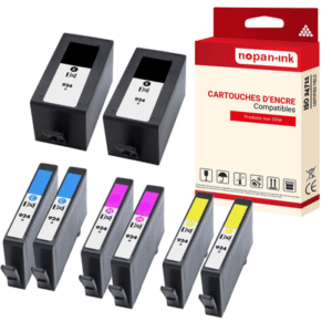 8 ENCRE pour HP 924eXL Multicolor 1000 - 800 Pages avec OfficeJet Pro 9110b All-