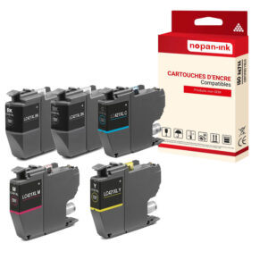 ENCRE compatible pour BROTHER LC421XL Multi-couleurs PK5 500 Pages