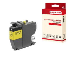 ENCRE compatible pour BROTHER LC422XL Jaune Y 1500 Pages