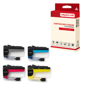ENCRE compatible pour BROTHER LC424XL Multi-couleurs PK4 750 Pages