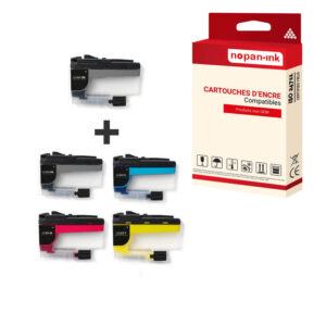 ENCRE compatible pour BROTHER LC424XL Multi-couleurs PK5 750 Pages
