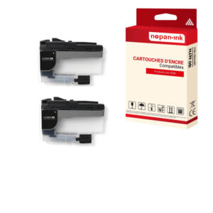 ENCRE compatible pour BROTHER LC424XL Noir 2BK 750 Pages