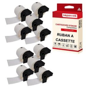 10 rouleau DK11247 étiquette compatible pour Brother 102x152 mm