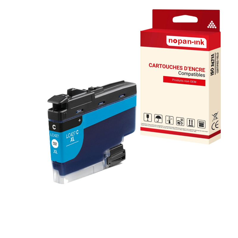ENCRE compatible pour BROTHER LC427XL Cyan C 5000 Pages