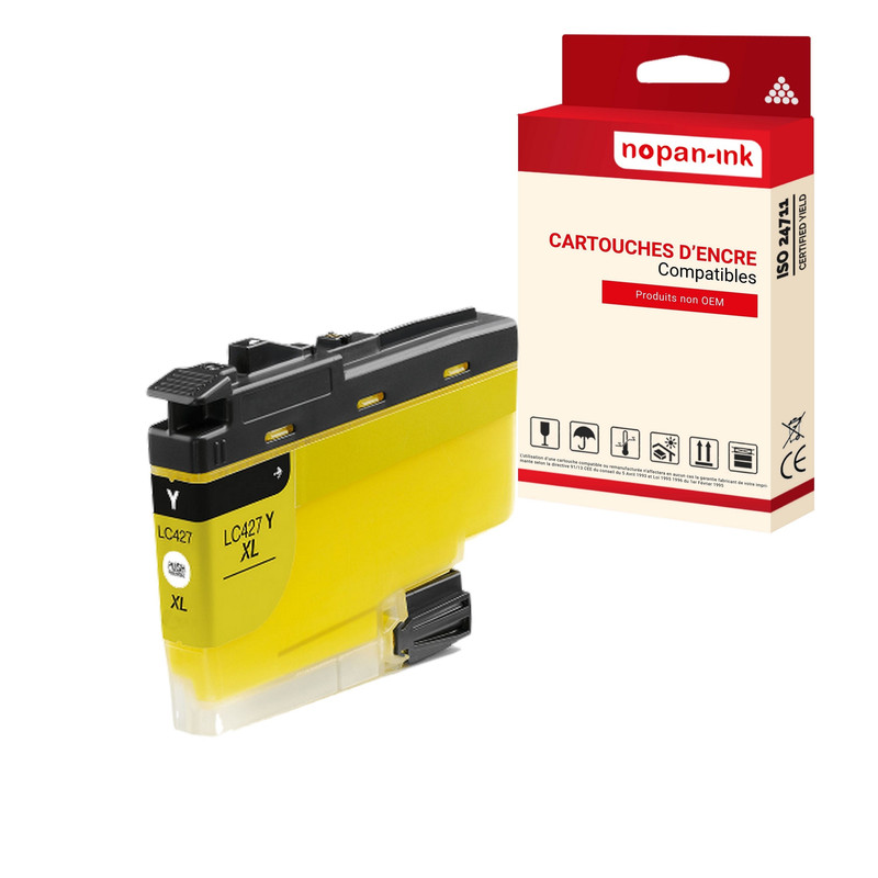 ENCRE compatible pour BROTHER LC427XL Jaune Y 5000 Pages