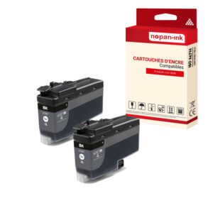 ENCRE compatible pour BROTHER LC427XL Noir 2BK 6000 Pages