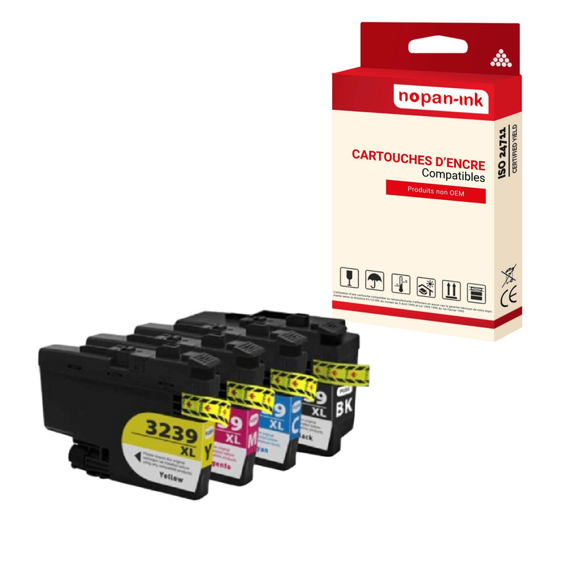 ENCRE compatible pour Brother LC3239XL Multi-couleurs PK4 5 000 + 6 000 pages