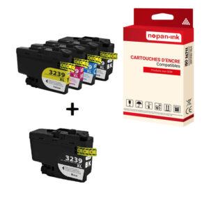 ENCRE compatible pour Brother LC3239XL Multi-couleurs PK5 6 000 + 5 000 pages