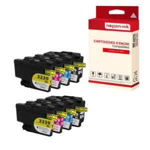 ENCRE compatible pour Brother LC3239XL Multi-couleurs PK8 5 000 + 6 000 pages