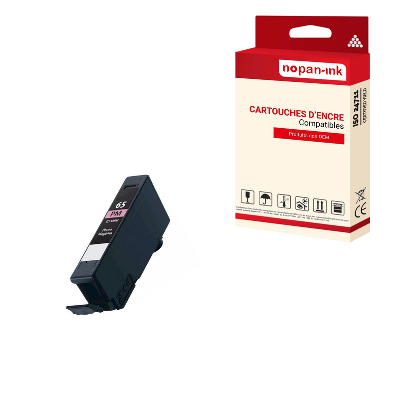 ENCRE compatible pour CANON CLI65 CLI 65 Magenta Photo MP 12,6 ml