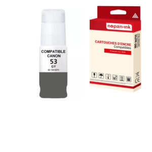 ENCRE compatible pour CANON GI-53 GI53 Gris GY 60ml
