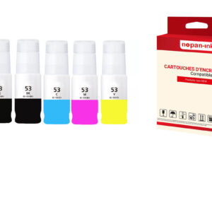 ENCRE compatible pour CANON GI-53 GI53 Multi-couleurs PK5 60ml