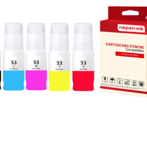 ENCRE compatible pour CANON GI-53 GI53 Multi-couleurs PK5R 60ml