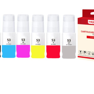 ENCRE compatible pour CANON GI-53 GI53 Multi-couleurs PK6 60ml