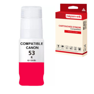 ENCRE compatible pour CANON GI-53 GI53 Rouge R 60ml