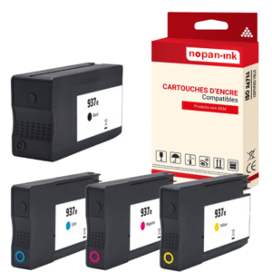 Pack de 4 Cartouches compatible pour HP 937eXL