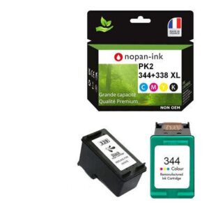 2 Cartouches d'encre compatible pour HP 344 +339 XL C9363AE/C8767EE