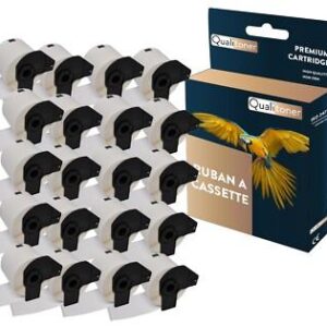 20 rouleau DK11202 étiquette de transport compatible pour Brother 62x100 mm