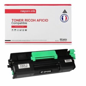 NOPAN-INK - Toner x1 407318 407319 SP4500HE Noir compatible RICOH
