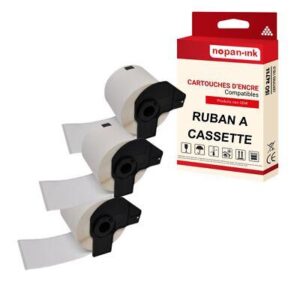 3 rouleau DK11208 Grandes étiquettes d'adresse compatible pour Brother 38x90 mm