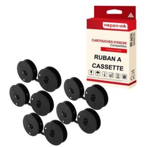 5 Ruban GROUPE8 GR8 GR-8 compatible pour Olivetti 12,7mm x 10m Noir - NOPAN-IN