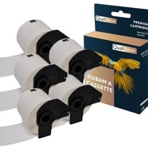 5 rouleau DK11202 étiquette de transport compatible pour Brother 62x100 mm