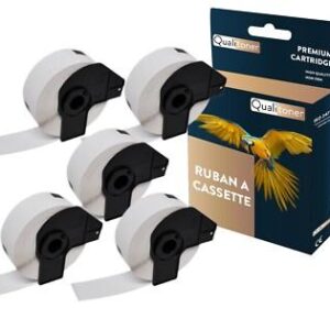 5 rouleau DK11221 étiquette carée compatible pour Brother 23x23 mm