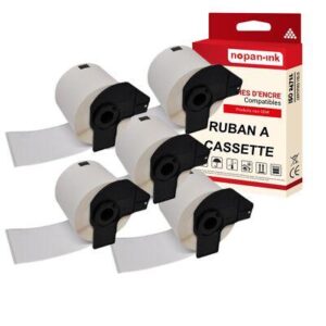 5 rouleau DK11234 étiquette d'identification compatible pour Brother 60x86 mm
