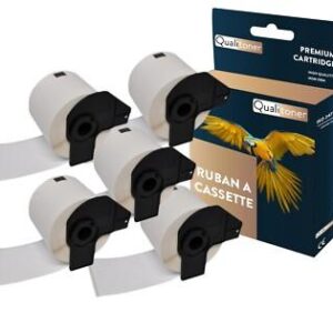 5 rouleau DK11247 étiquette compatible pour Brother 102x152 mm
