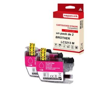 NOPAN-INK - x2 Cartouche compatible pour BROTHER LC3213XL Magenta