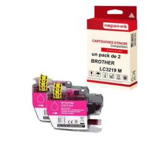 NOPAN-INK - x2 Cartouche compatible pour BROTHER LC3219XL Magenta