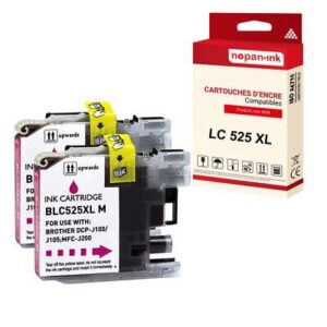 NOPAN-INK - x2 Cartouche compatible pour Brother LC525 XL Magenta