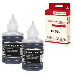 NOPAN-INK - x2 Cartouche compatible pour Canon GI590 Noir