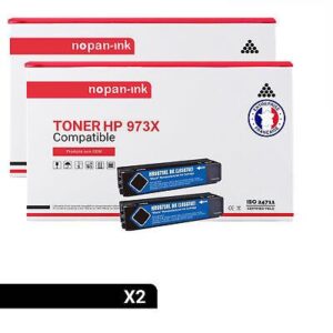 NOPAN-INK - x2 Cartouche compatible pour HP 973X (L0S07AE) Noir