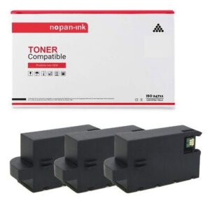 NOPAN-INK - x3 Réservoir de maintenance compatible Epson T3661 (C13T366100) pour